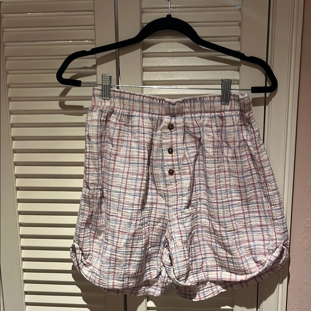 Free people intimately Women's seersucker boxer Shorts